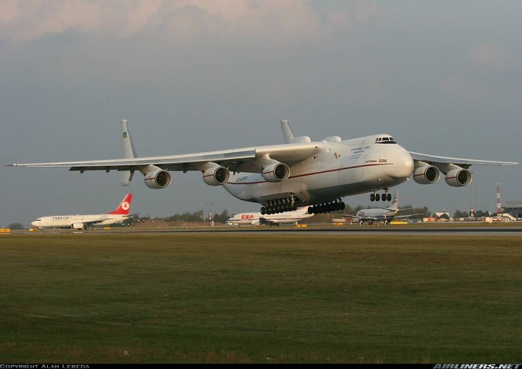 An-225「夢想」運輸機  最大起飛重量達到640噸