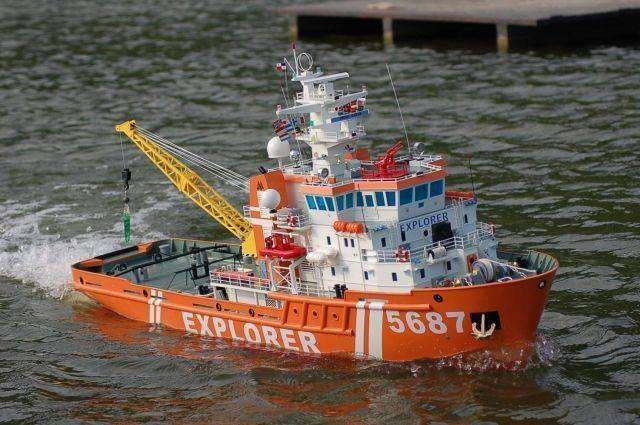 下水準備執行任務的5687探險家號 下水準備執行任務的5687探險家號