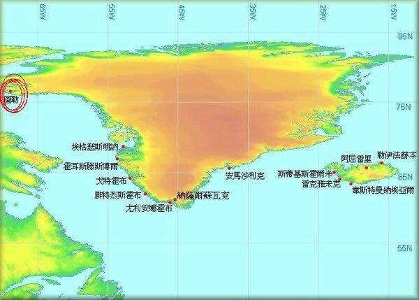 圖勒在冰島的左上角~
