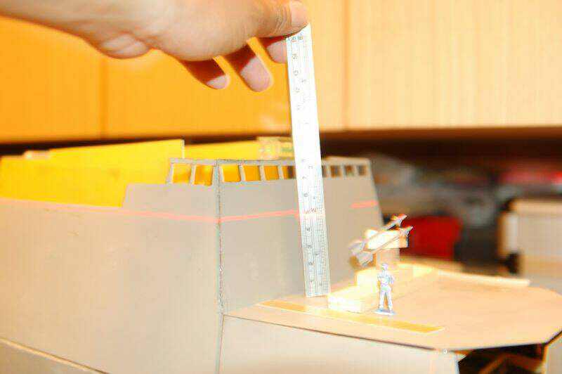 水平儀掃瞄下高度還算正確