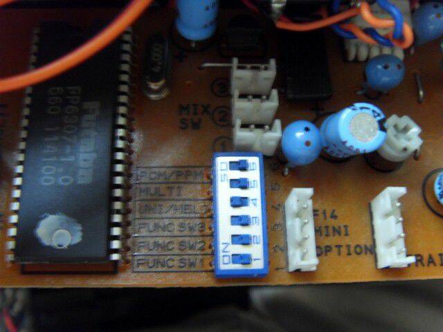 各項功能的程式開關 包含PPM PCM編碼選擇 擴頻開啟 混控模式選擇 以及混控SWITCH選擇.......... ... ... ...