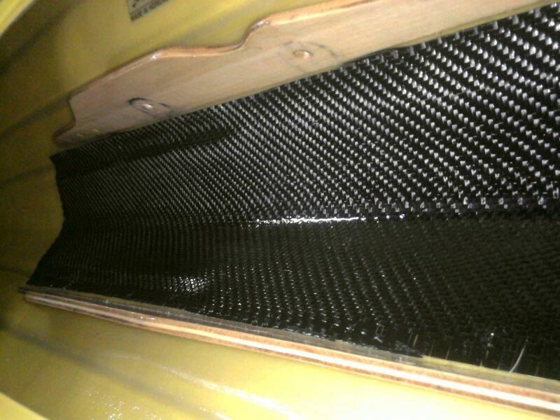 內部環氧樹酯塗刷+3K碳纖布補強