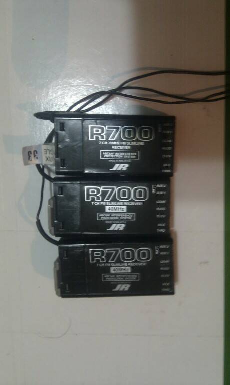 JR R700 PPM傳統收 72頻450一棵  40頻95兩顆 每顆售680含運