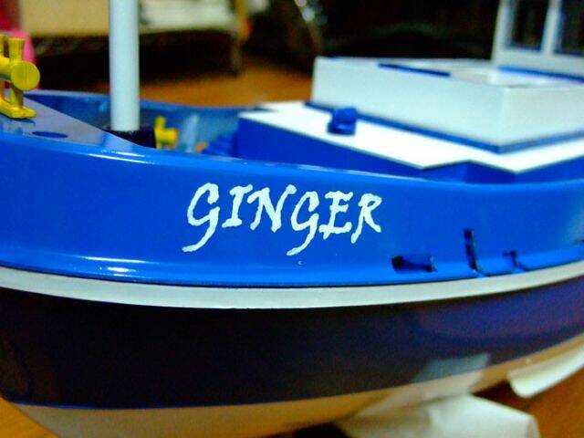 漁船正式命名為GINGER